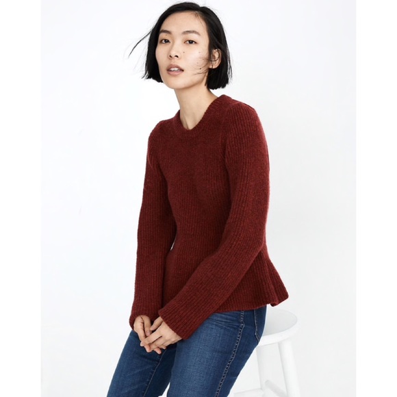 Madewell Sweaters - Madewell Peplum Pullover Sweater